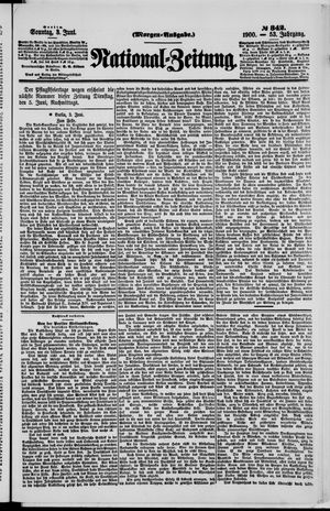 Nationalzeitung on Jun 3, 1900