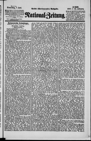 Nationalzeitung vom 07.06.1900