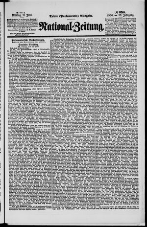 Nationalzeitung vom 11.06.1900