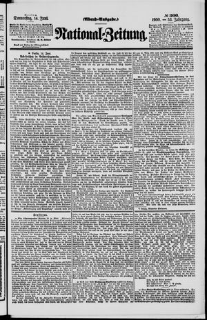 Nationalzeitung on Jun 14, 1900