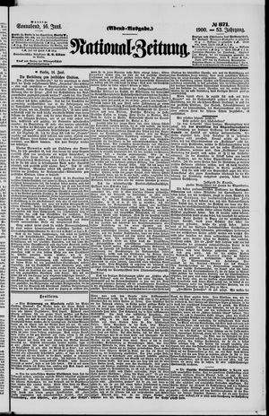 Nationalzeitung vom 16.06.1900