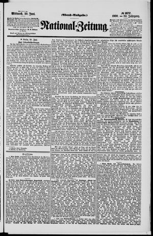 Nationalzeitung vom 20.06.1900