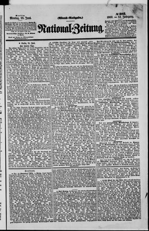 Nationalzeitung on Jun 25, 1900