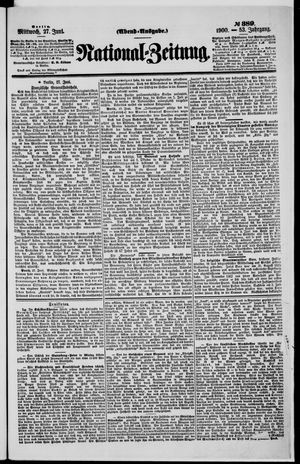 National-Zeitung vom 27.06.1900