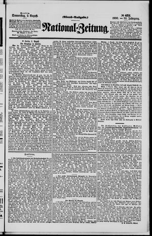 National-Zeitung on Aug 2, 1900