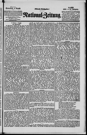 National-Zeitung vom 04.08.1900