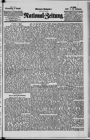 National-Zeitung vom 09.08.1900