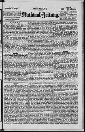 National-Zeitung vom 15.08.1900
