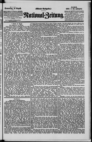 National-Zeitung on Aug 16, 1900