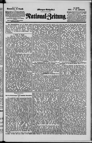 National-Zeitung vom 18.08.1900