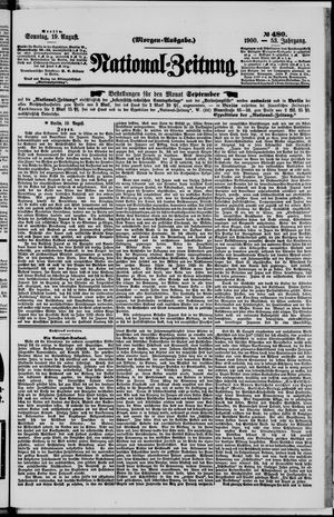 National-Zeitung vom 19.08.1900