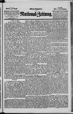 National-Zeitung vom 20.08.1900