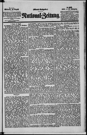 National-Zeitung vom 22.08.1900