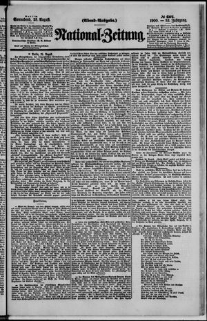 National-Zeitung vom 25.08.1900