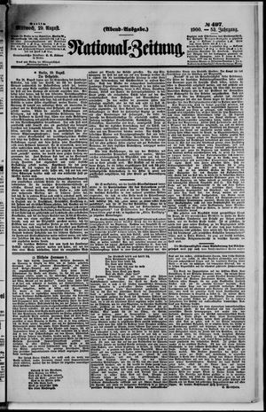 National-Zeitung vom 29.08.1900