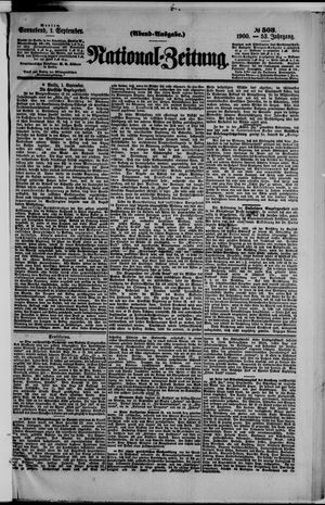 National-Zeitung vom 01.09.1900