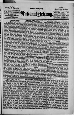National-Zeitung vom 04.09.1900