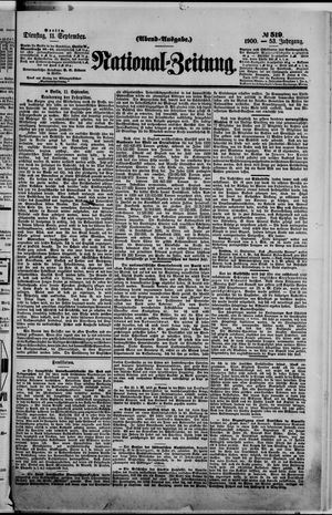 National-Zeitung vom 11.09.1900