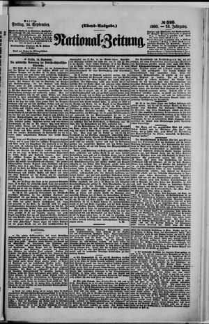 National-Zeitung vom 14.09.1900