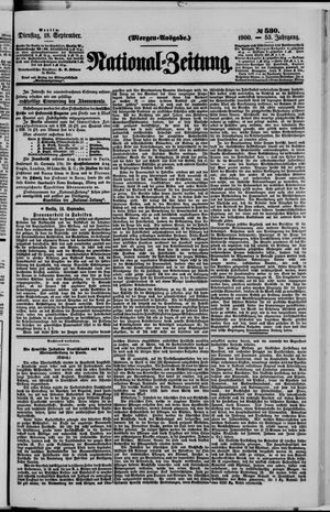 National-Zeitung vom 18.09.1900
