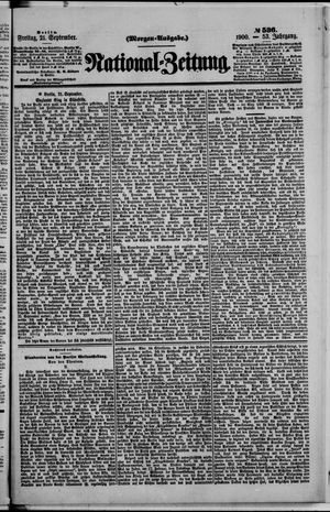 National-Zeitung vom 21.09.1900