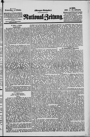 National-Zeitung vom 04.10.1900