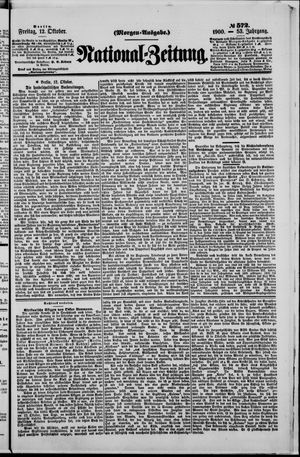 National-Zeitung on Oct 12, 1900
