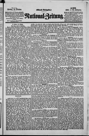 National-Zeitung on Oct 12, 1900