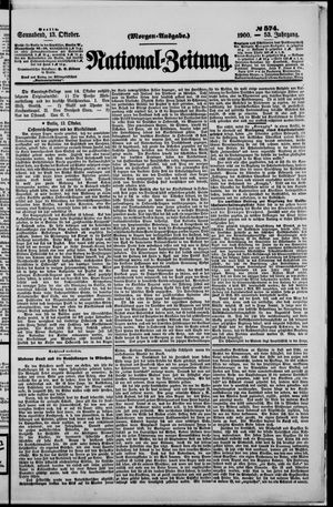 National-Zeitung vom 13.10.1900
