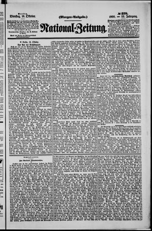 National-Zeitung vom 16.10.1900
