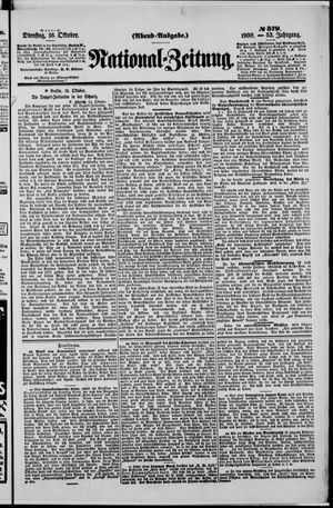 National-Zeitung vom 16.10.1900