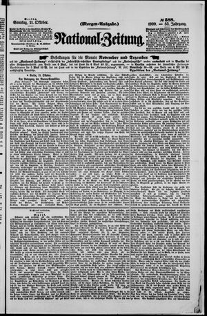 National-Zeitung vom 21.10.1900