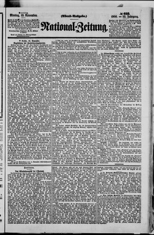 National-Zeitung on Nov 12, 1900