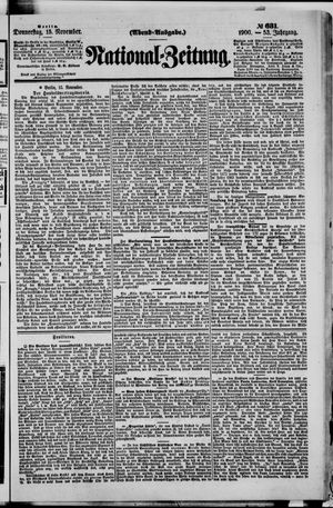 National-Zeitung vom 15.11.1900