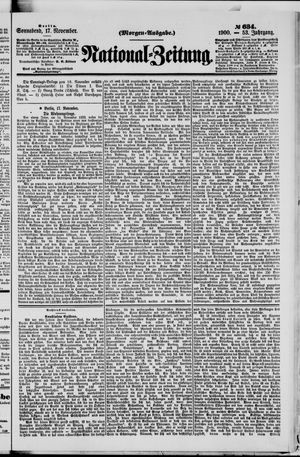 National-Zeitung vom 17.11.1900