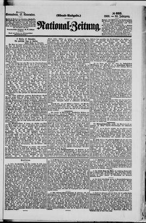National-Zeitung vom 17.11.1900