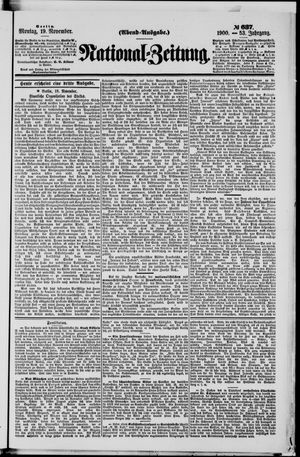 National-Zeitung vom 19.11.1900