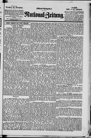 National-Zeitung vom 20.11.1900