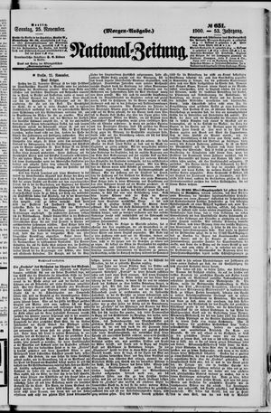 National-Zeitung vom 25.11.1900