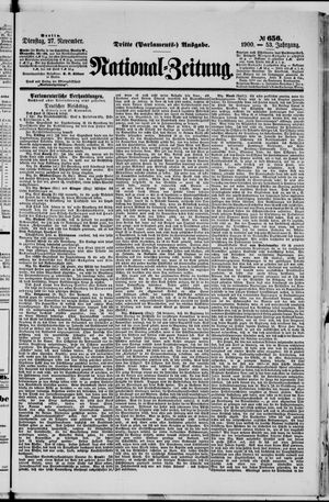 National-Zeitung vom 27.11.1900