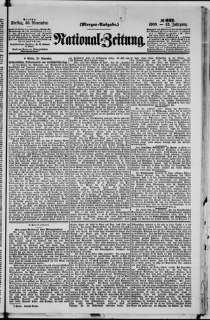 Nationalzeitung vom 30.11.1900