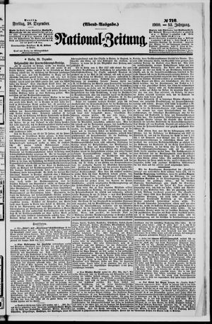 National-Zeitung vom 28.12.1900