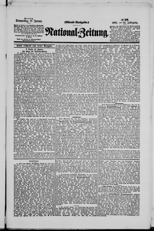 Nationalzeitung vom 17.01.1901