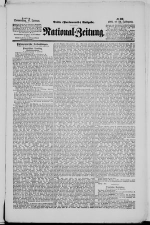 Nationalzeitung vom 17.01.1901