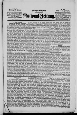 Nationalzeitung vom 20.01.1901