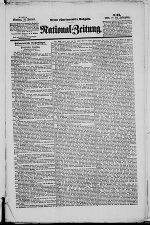 Nationalzeitung vom 21.01.1901