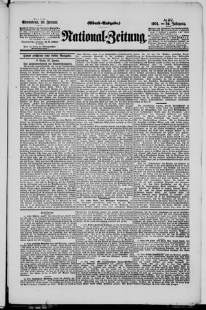 Nationalzeitung vom 26.01.1901