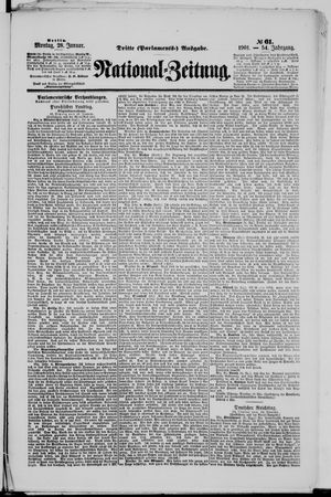 Nationalzeitung vom 28.01.1901