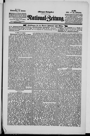 Nationalzeitung vom 31.01.1901