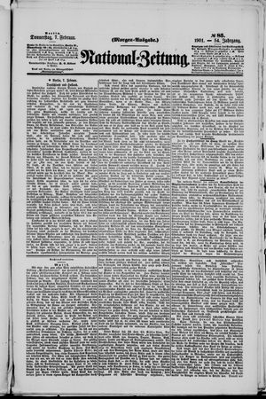 Nationalzeitung vom 07.02.1901